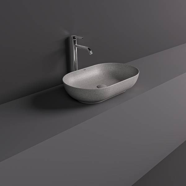 Batu Oval White/Grey