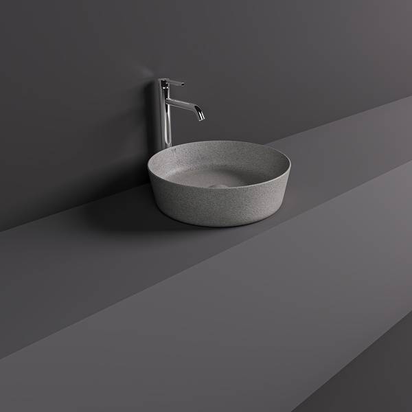 Batu Round White/Grey